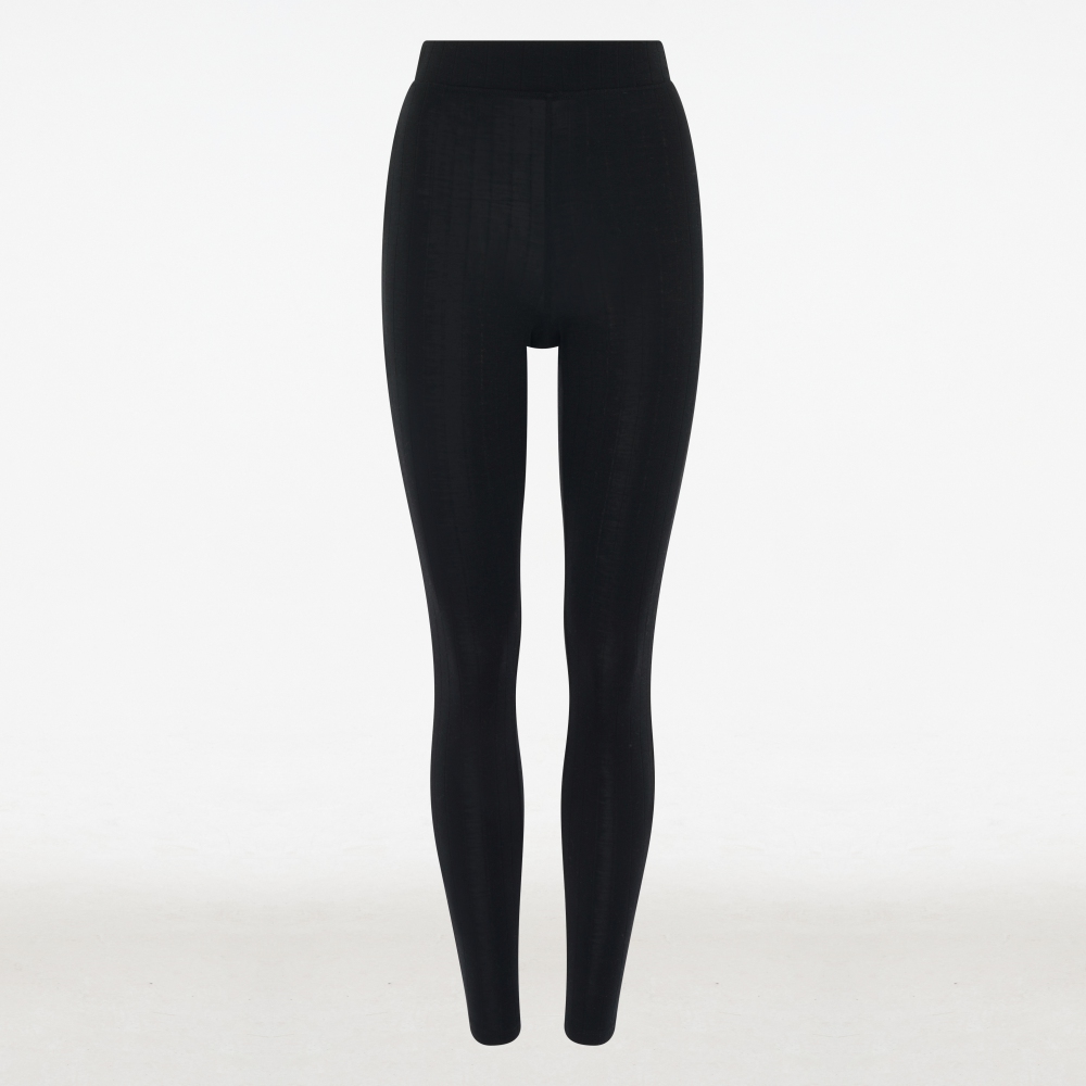 網路獨賣【Chantelle Lab】羊毛蠶絲長褲>XS-L號>黑色(18P40_011)【Thermo Comfort】_2