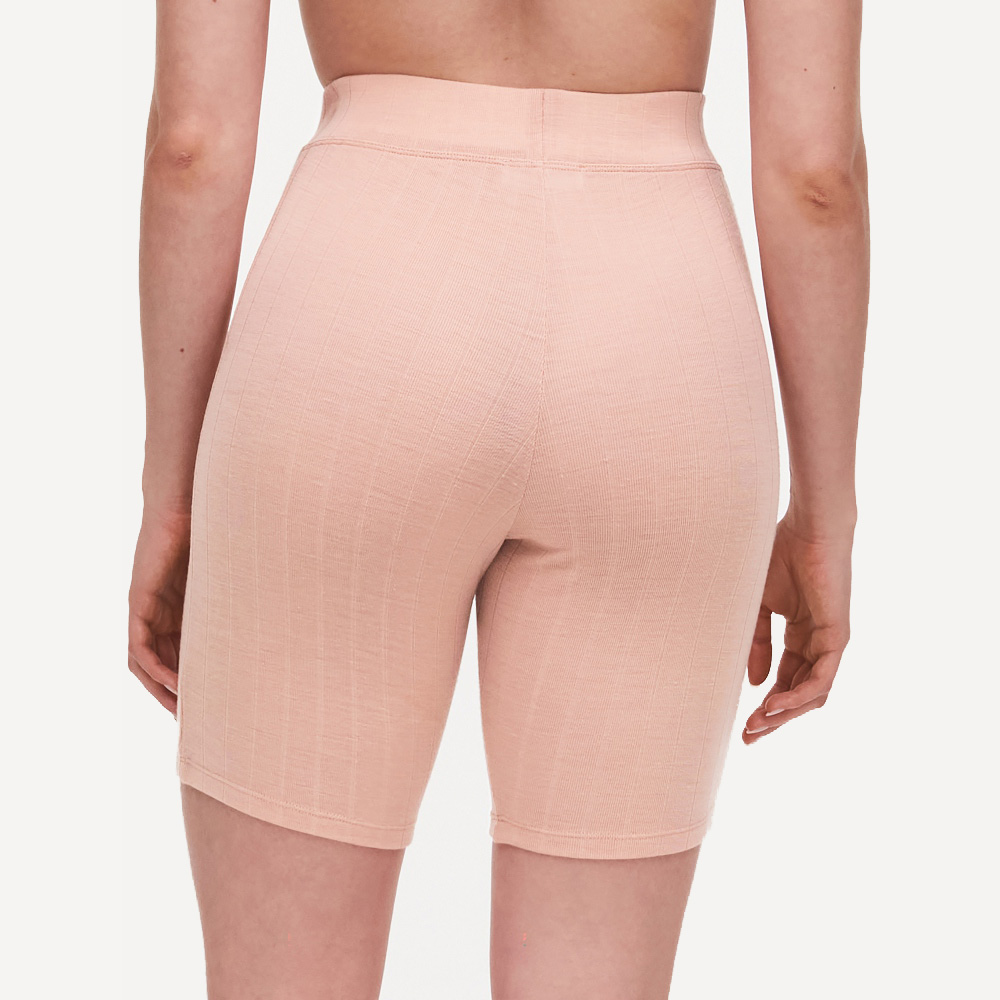 網路獨賣【Chantelle Lab】羊毛蠶絲五分短褲>XS-L>陶粉色(18P50_05A)【Thermo Comfort】_1