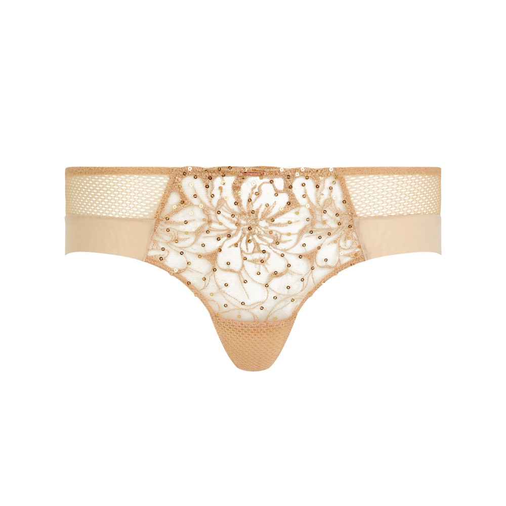 網路獨賣【Chantelle】集中托高內衣>CD罩杯>太妃糖膚(12Q20_0CK)【Fleurs Signature】_5