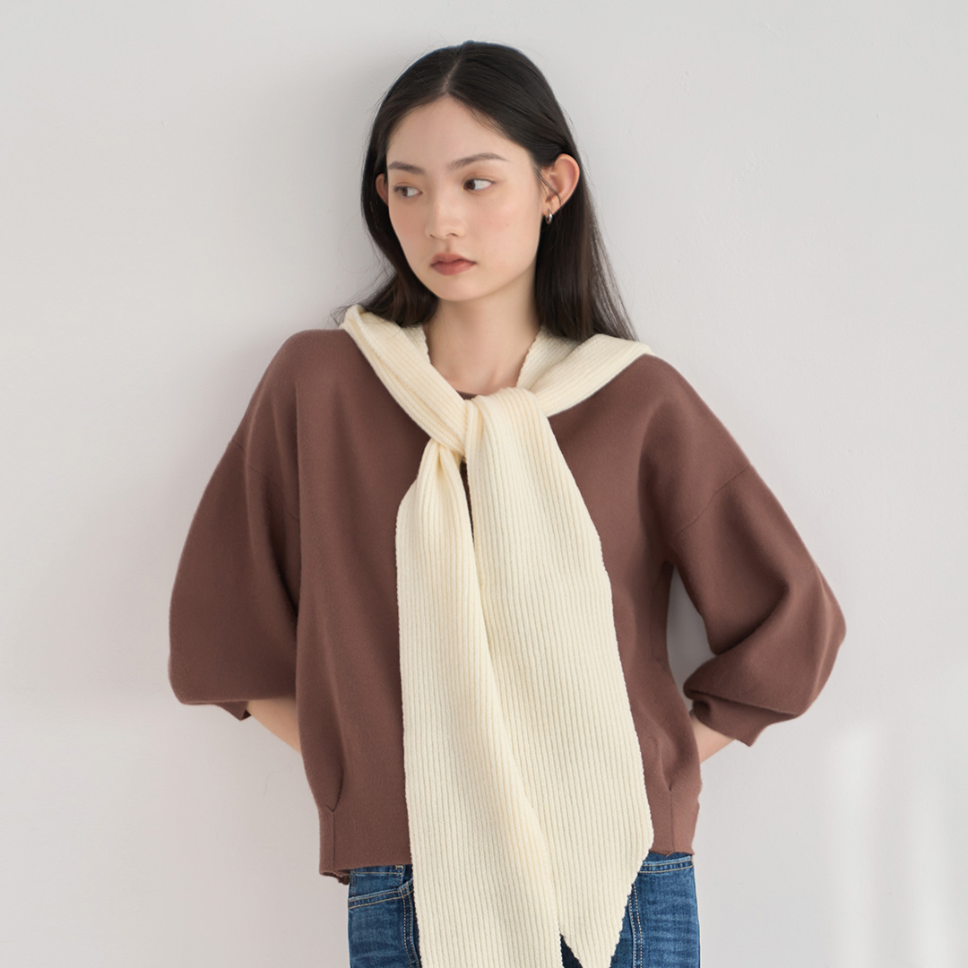 ★新色加入必包色★仙女姊姊七分袖甜美上衣(咖啡)-女_1