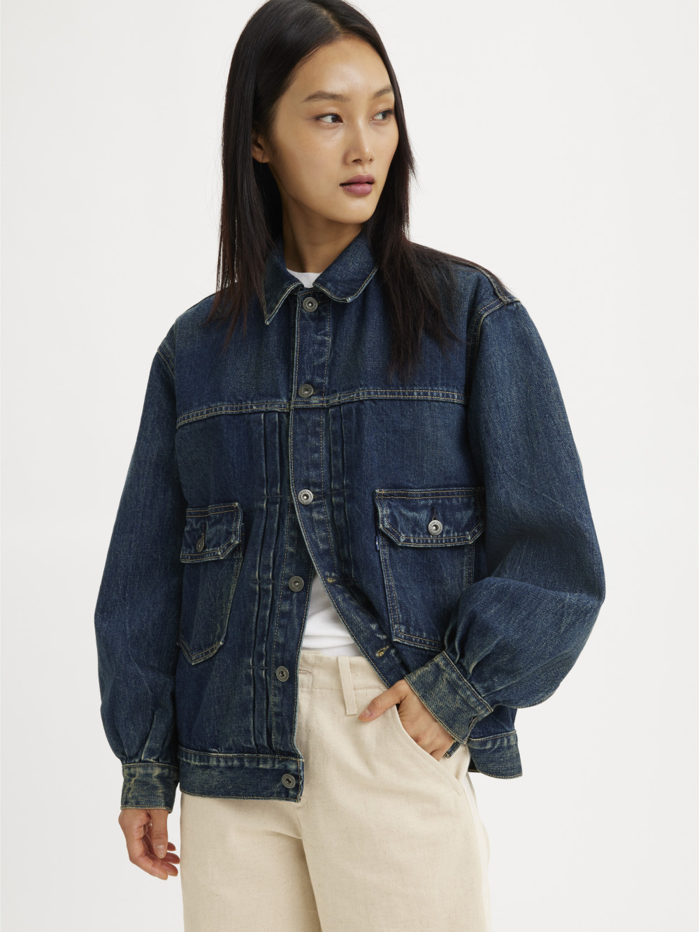 Levi’s® Made & Crafted® LMC 女款 TYPE II 二代寬鬆牛仔外套 熱賣單品
