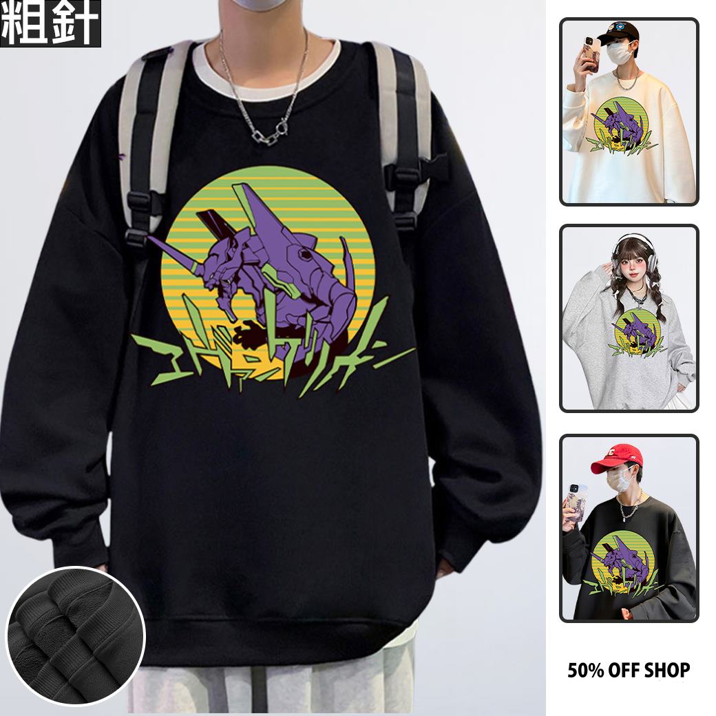 初號機 EVA 新世紀福音戰士 粗針純棉落肩大學TEE 台灣獨家動漫T_0