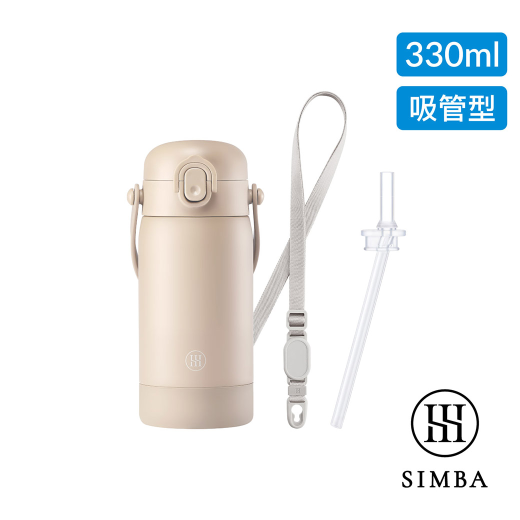 【新品上市】小獅王辛巴 TEENYLITE不鏽鋼保溫瓶經典組(手提吸管330ml)_0