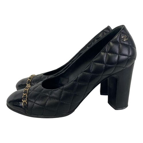 【台北西門店】CHANEL/淺口皮鞋/38/g32687
