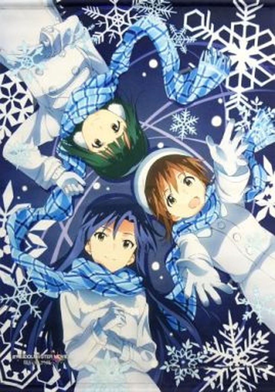 千早&雪步&小鳥(雪結晶)新插圖 B2 掛畫 Animate購入特典_0