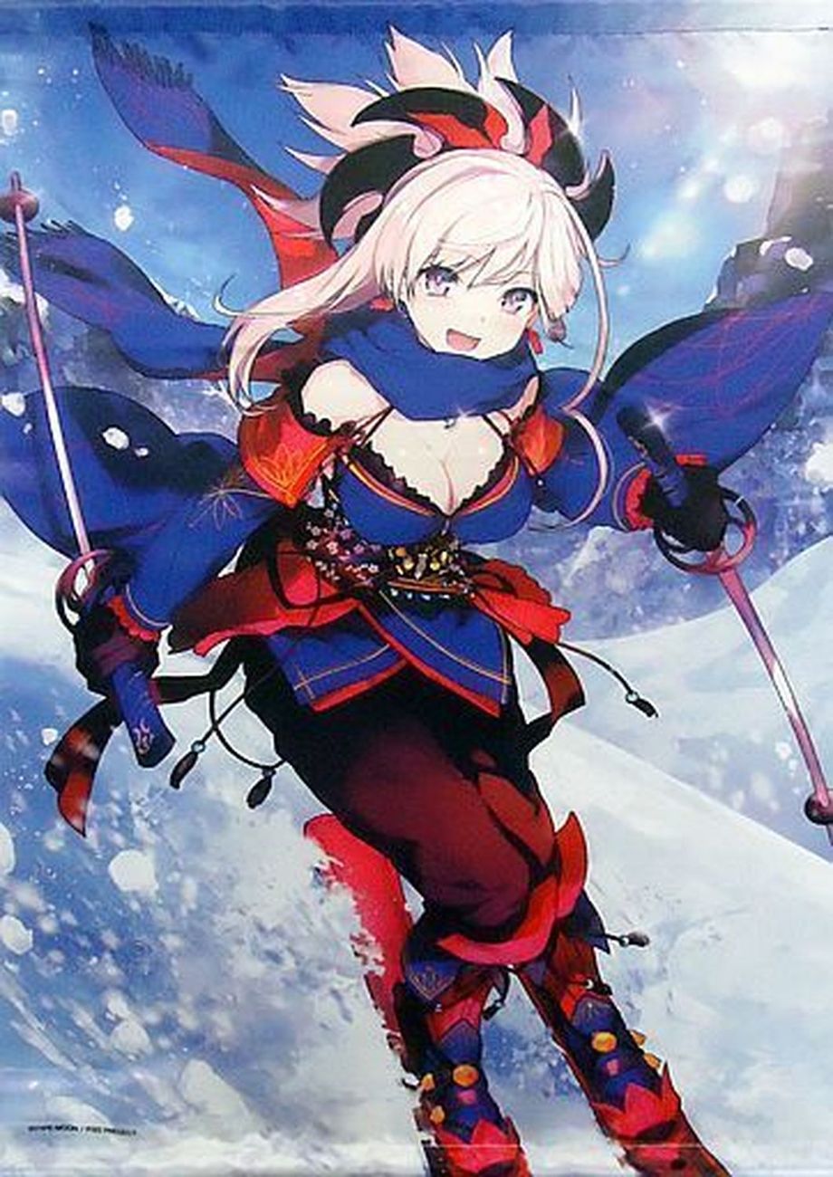 掛畫 [單品]saber/宮本武藏 B2 掛畫 「C93Fate/Grand Order Mika Pikazo新插畫使用＂二天一流！滑雪術！＂SET」_0