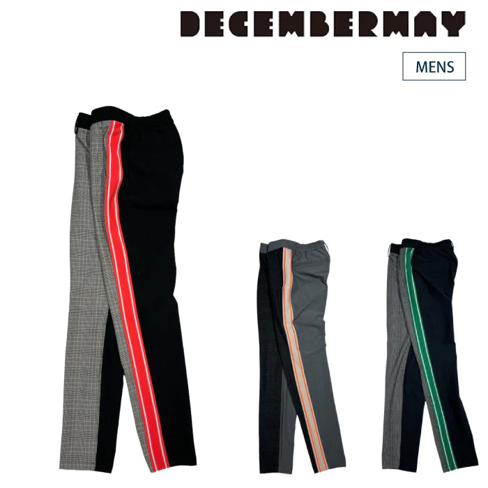 【DECEMBERMAY】Check bi-color pants_WOMEN 2-212-2036