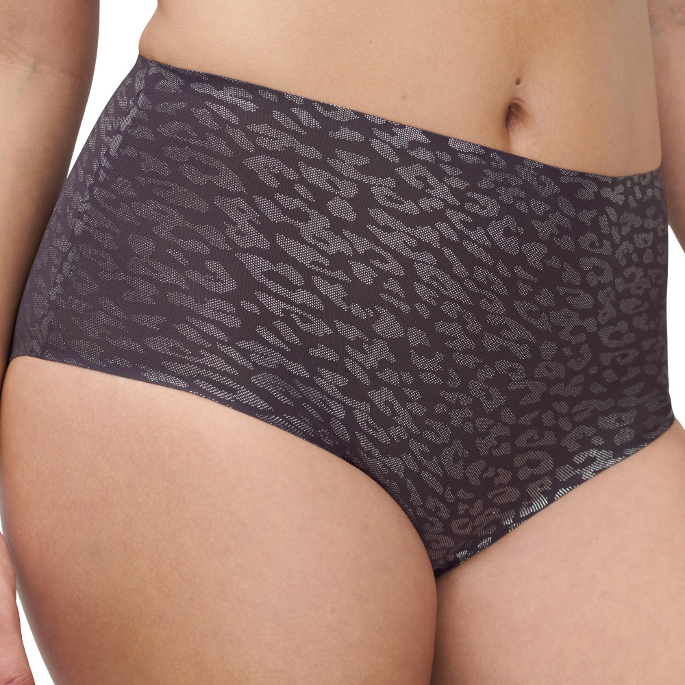 【Chantelle Lab】無痕高腰內褲>晶鑽豹紋(11DC7_A60)【Soft Stretch】_2