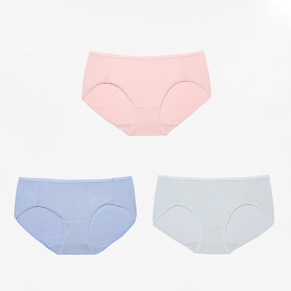 華歌爾-55週年活動褲包 M-3L中腰包臀三角褲包(三件裝) NS8108SXX