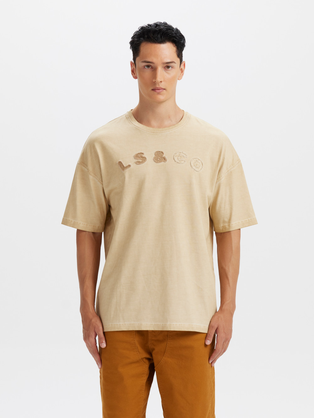 男款 舒適短袖 刺繡設計 LOGO Tee 短袖 人氣新品_0