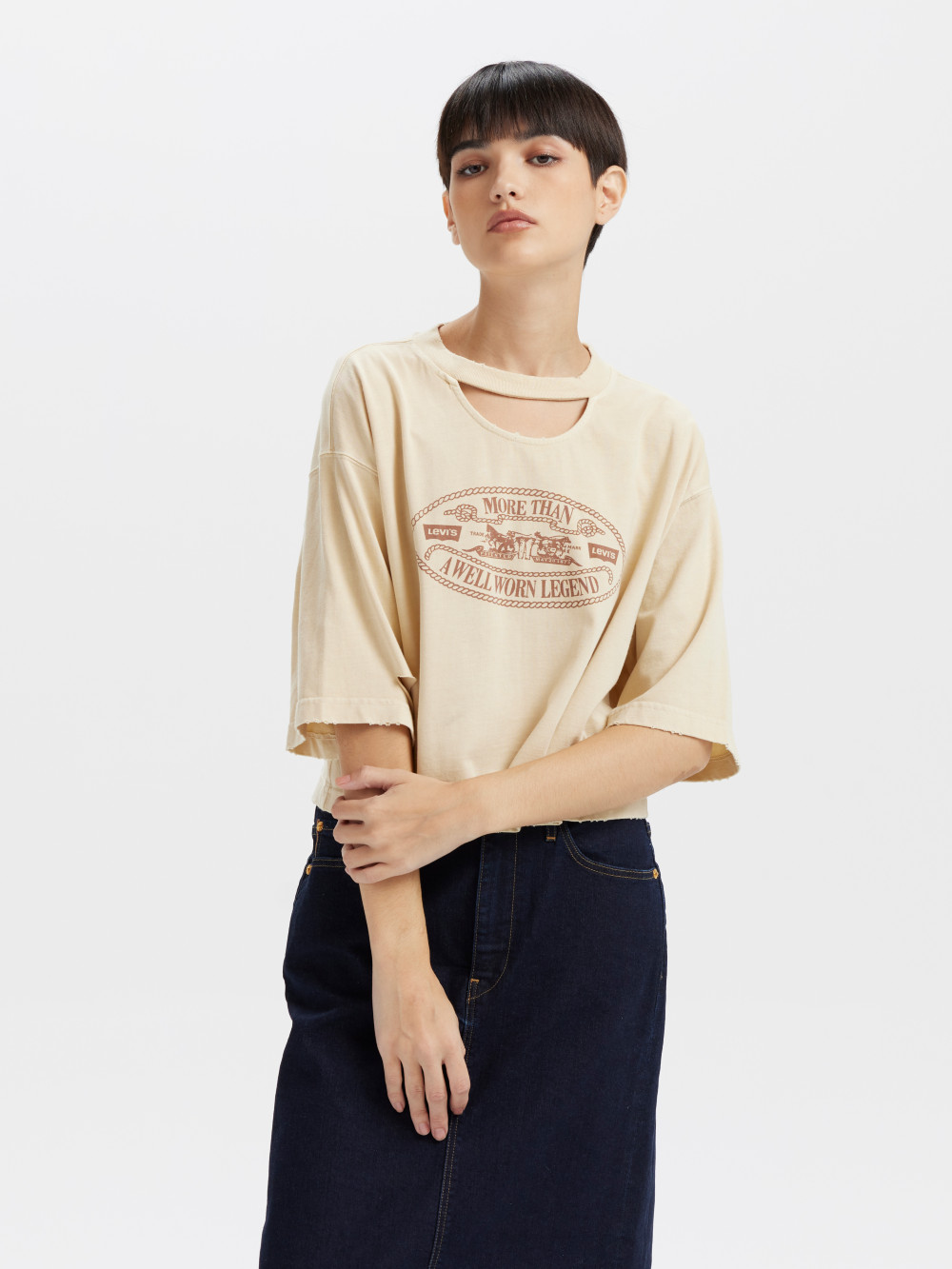 女款 短版T 破壞設計 Tee 短袖 馬車LOGO 人氣新品