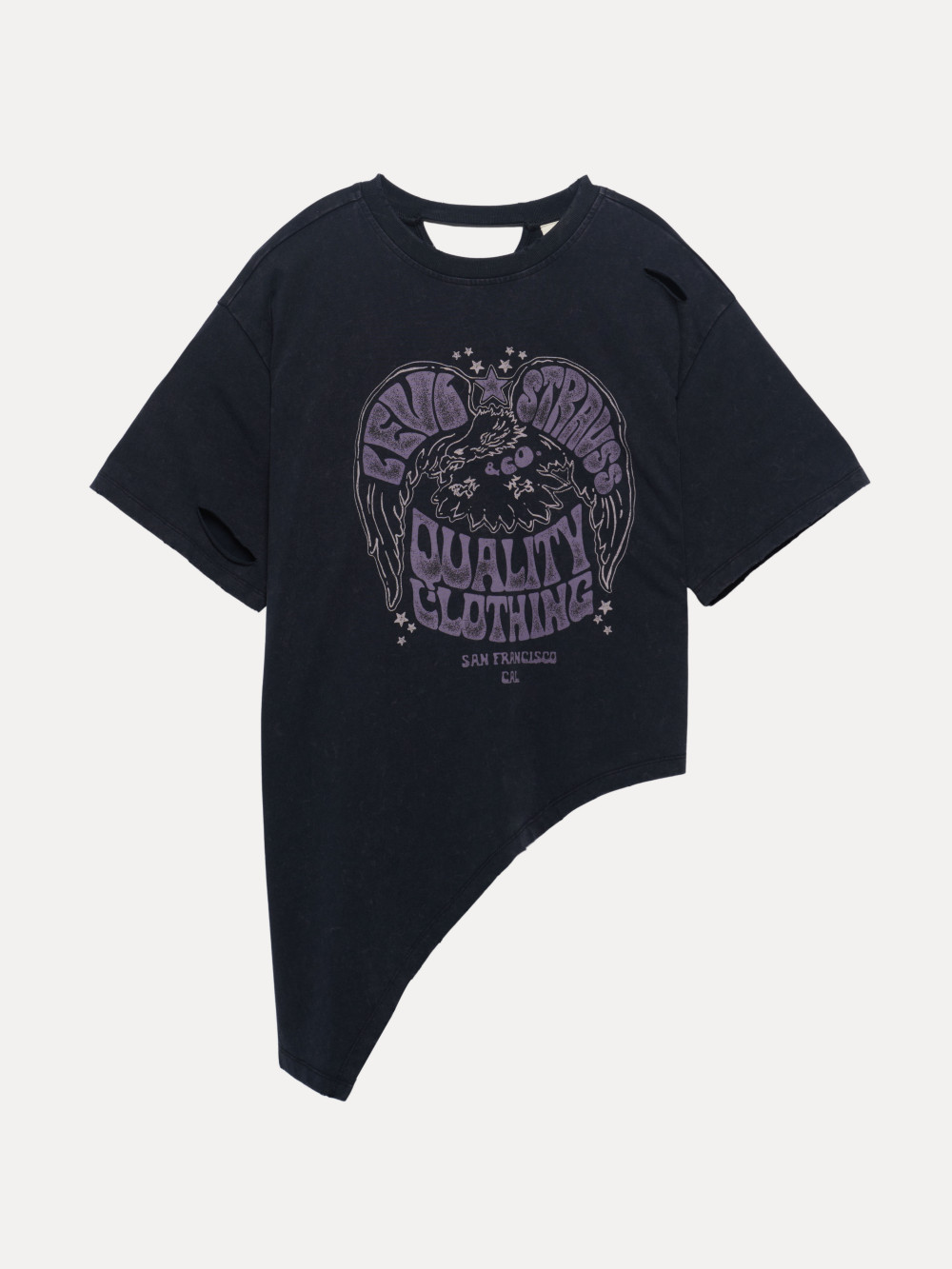 女款 長版T 破壞設計 Tee 短袖 特色印花 人氣新品_2