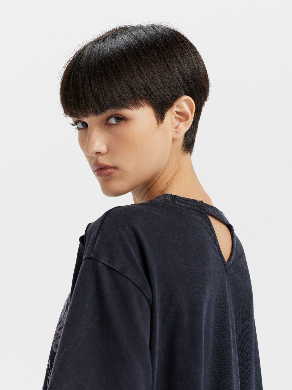 女款 長版T 破壞設計 Tee 短袖 特色印花 人氣新品_5