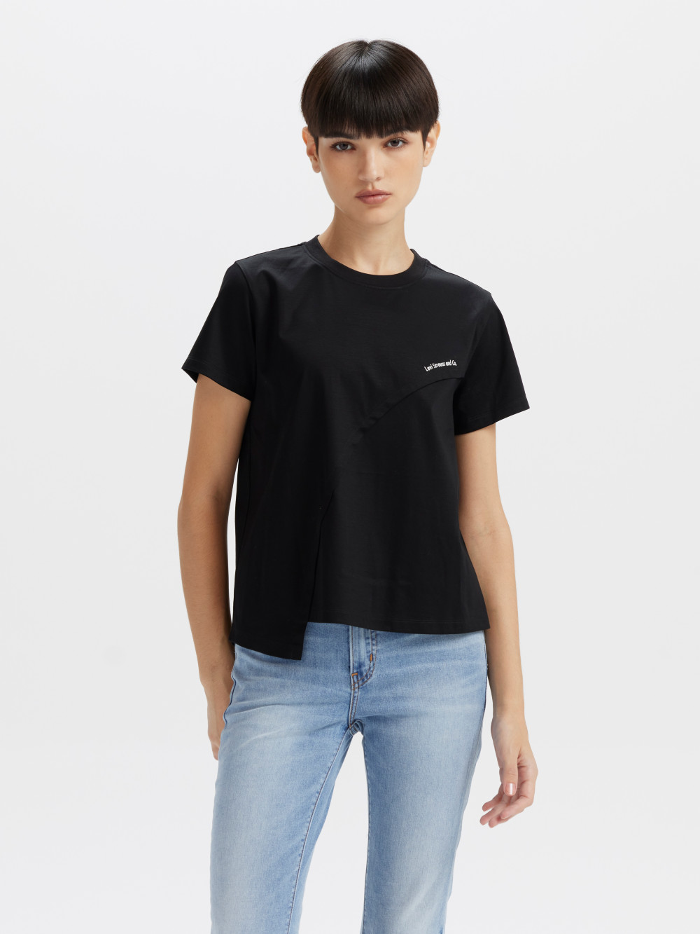 女款 短T 不規則下擺設計 Tee 短袖 ㄒ 人氣新品