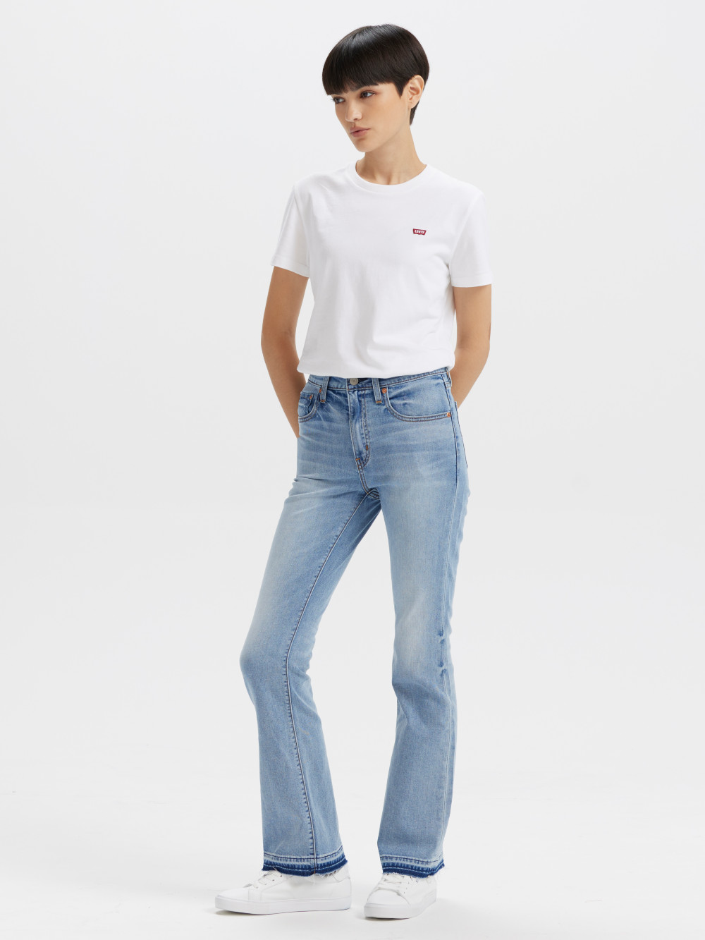 725™ 女款高腰靴形牛仔褲 靴型褲 高腰牛仔褲 人氣新品