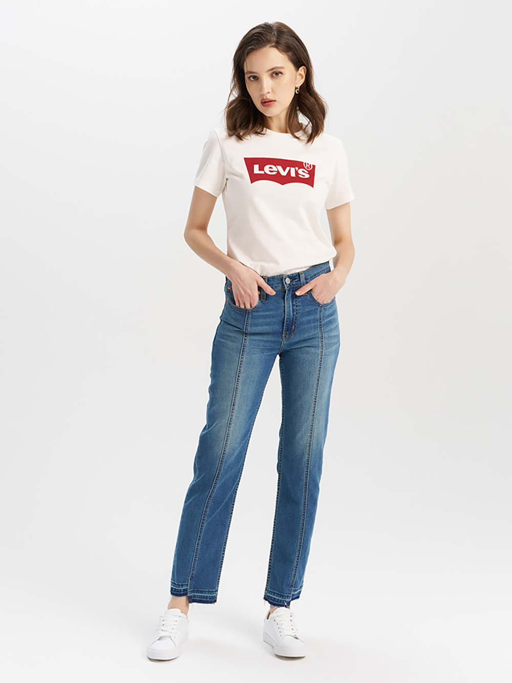Levi’s® 724™ 女款高腰直筒牛仔褲  直筒褲 高腰牛仔褲 人氣新品