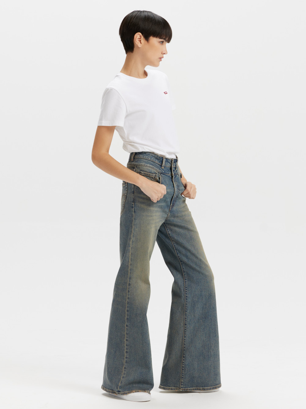 Ribcage Bells 女款 超高腰牛仔褲 喇叭牛仔褲 喇叭褲 人氣新品