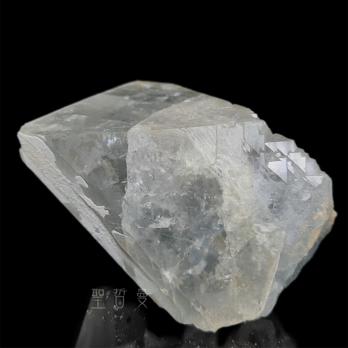 河北藍色稜狀重晶石晶簇1113-4號 Barite ~帶有智慧、更加清晰的溝通表達能力。 ⁡_6