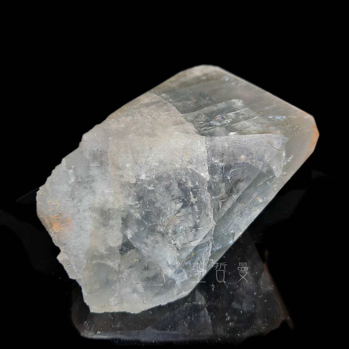 河北藍色稜狀重晶石晶簇1113-4號 Barite ~帶有智慧、更加清晰的溝通表達能力。 ⁡_7