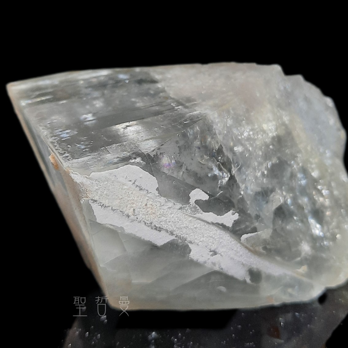 河北藍色稜狀重晶石晶簇1113-4號 Barite ~帶有智慧、更加清晰的溝通表達能力。 ⁡_9