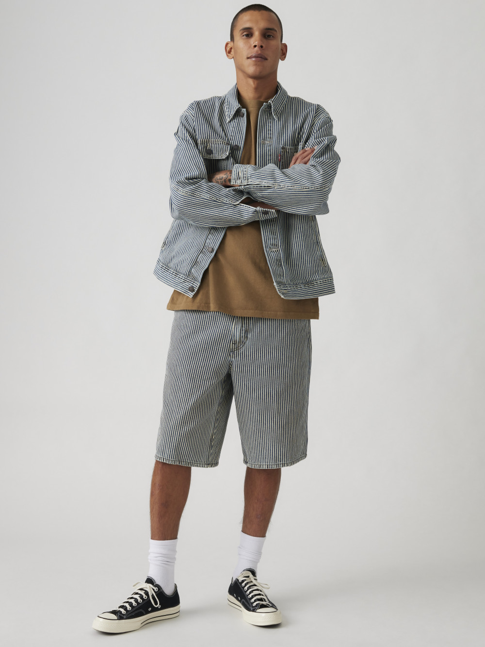 Workwear工裝系列 568™ LOOSE男款中腰寬鬆牛仔工裝短褲 人氣新品