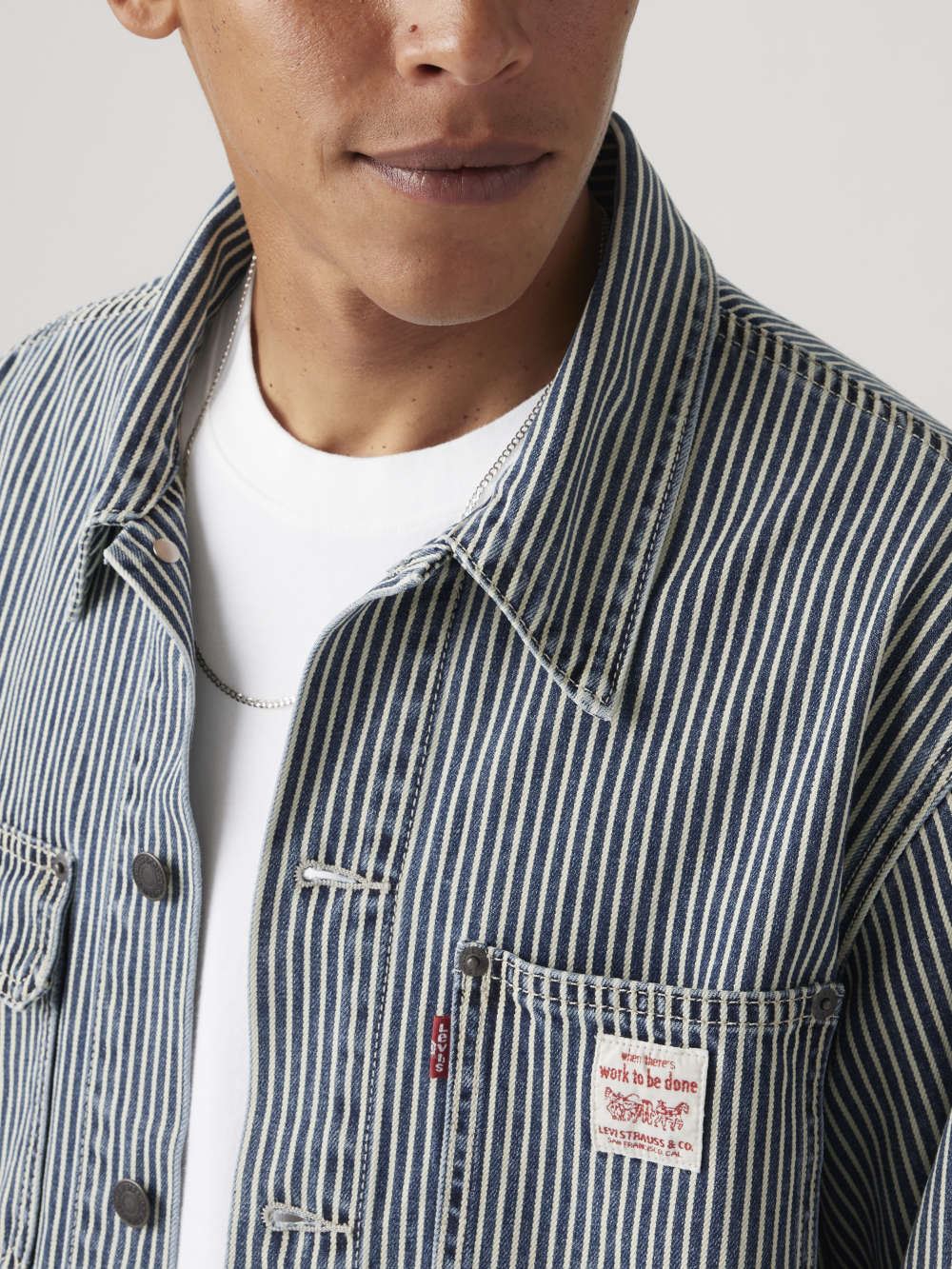 Workwear工裝系列 男款外露鉚釘工裝式夾克 人氣新品_3