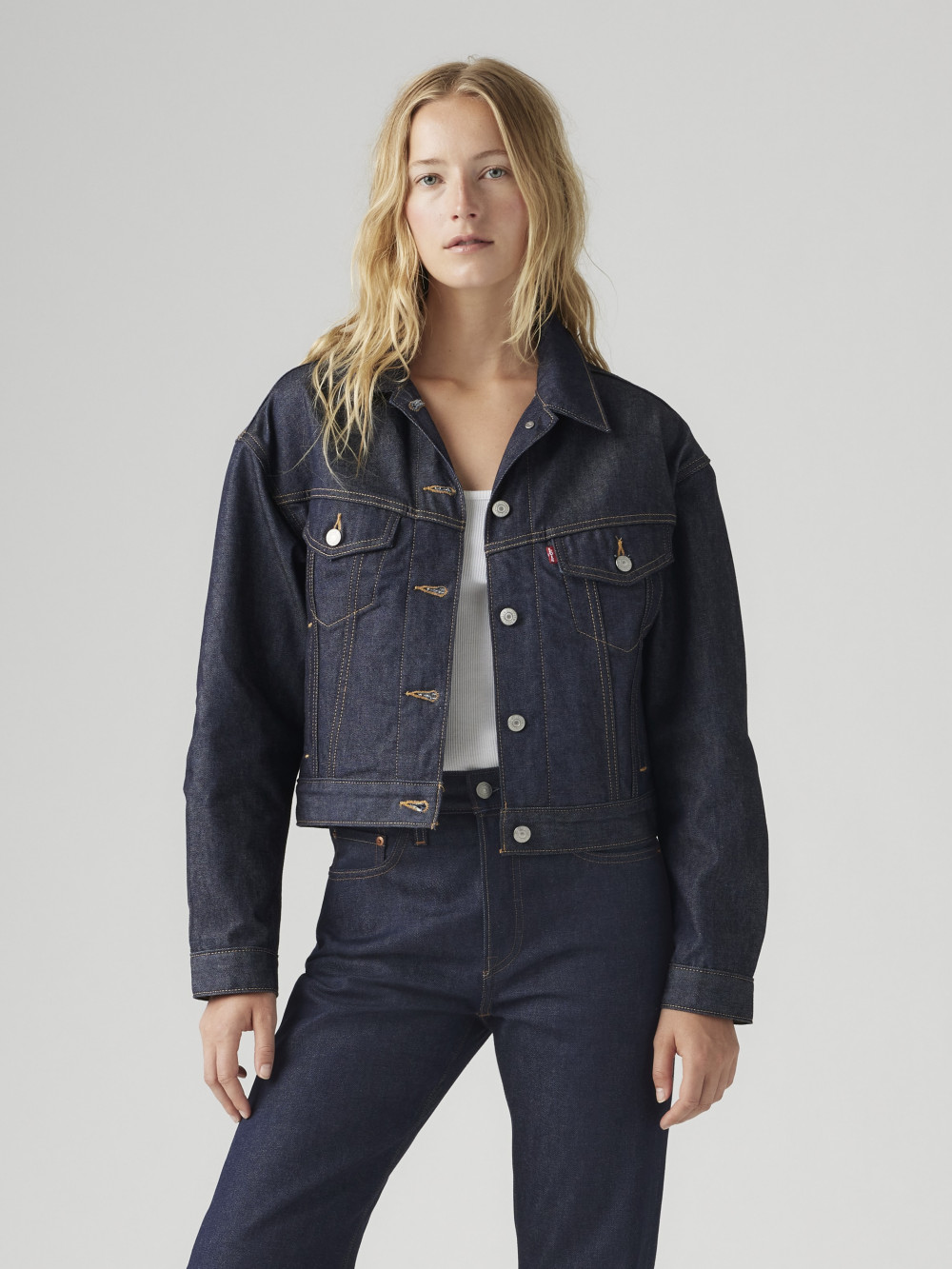 女款 90S TYPE III 復古寬袖三代短版丹寧牛仔外套 熱賣單品