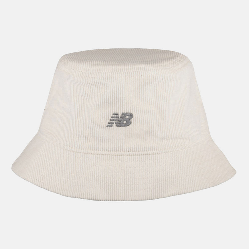 New Balance 米白 刺繡logo 燈芯絨 漁夫帽 男女款 H8804【新竹皇家LAH43006LIN】_0