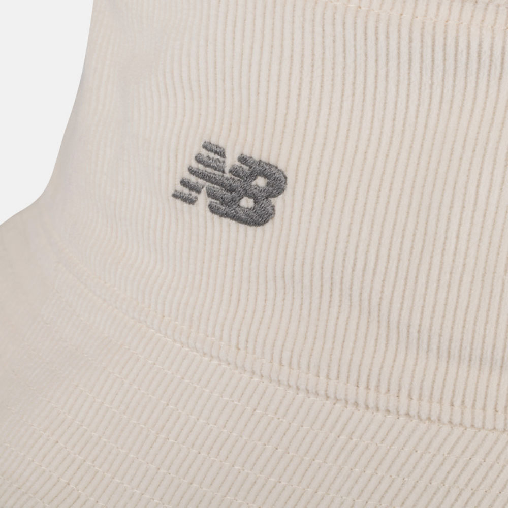 New Balance 米白 刺繡logo 燈芯絨 漁夫帽 男女款 H8804【新竹皇家LAH43006LIN】_2