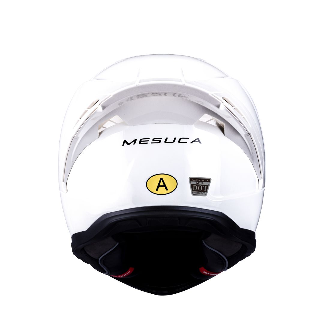 【正版授權】MESUCA  M623 素色 白 全罩式安全帽_1