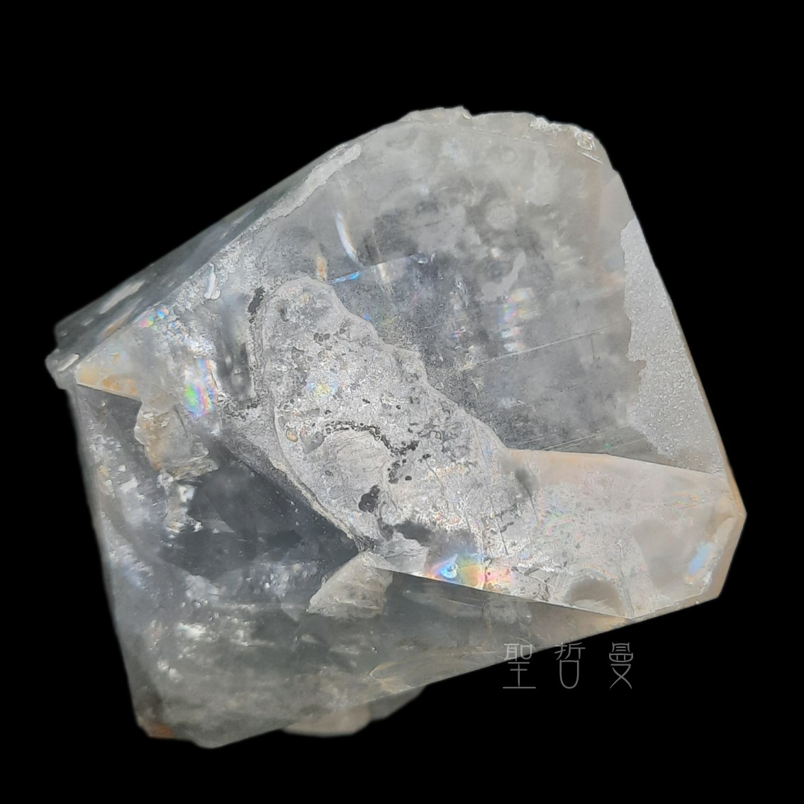 河北藍色稜狀重晶石晶簇1113-5號 Barite ~帶有智慧、更加清晰的溝通表達能力。 ⁡_3