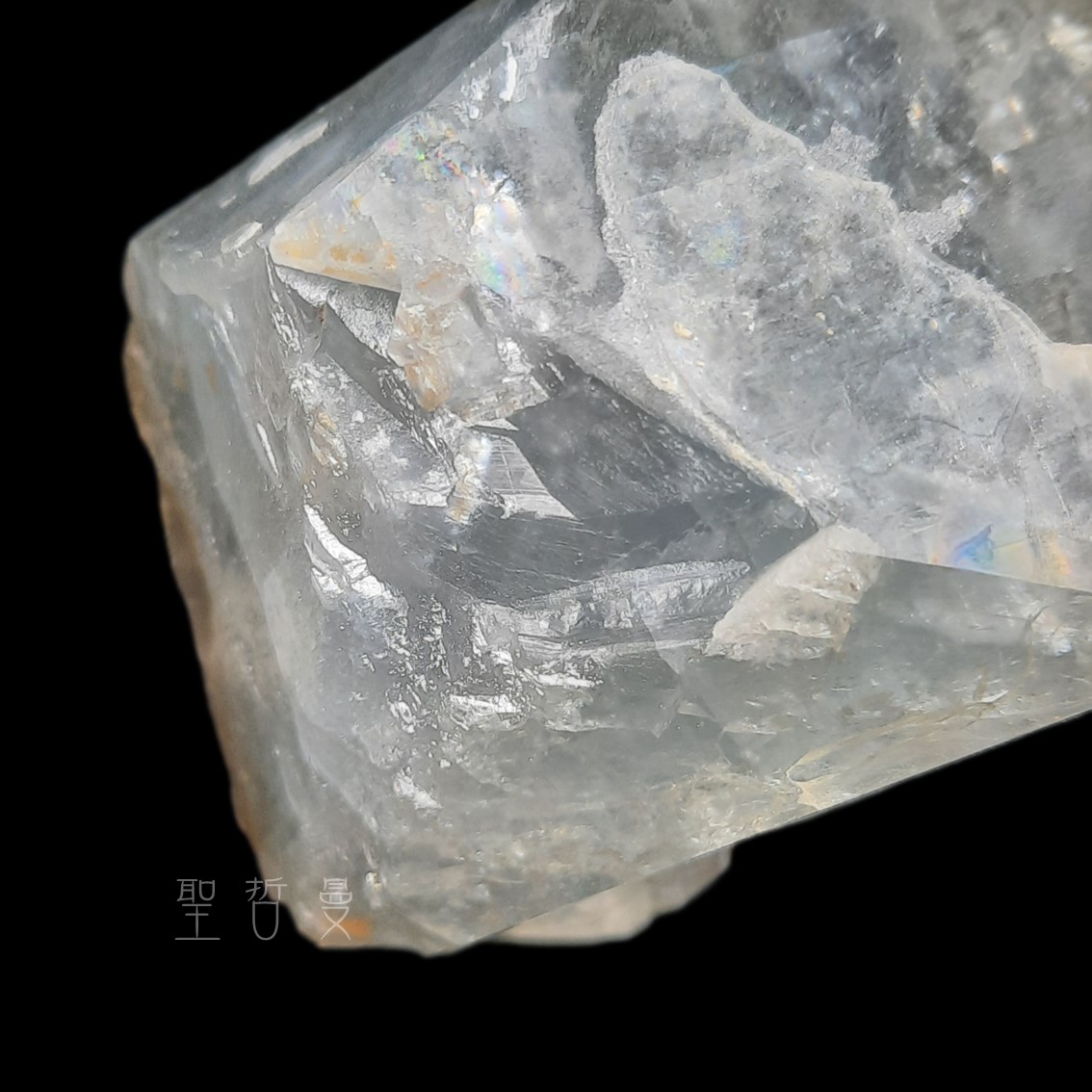 河北藍色稜狀重晶石晶簇1113-5號 Barite ~帶有智慧、更加清晰的溝通表達能力。 ⁡_4