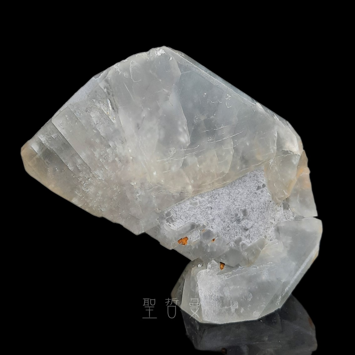 河北藍色稜狀重晶石晶簇1113-5號 Barite ~帶有智慧、更加清晰的溝通表達能力。 ⁡_6