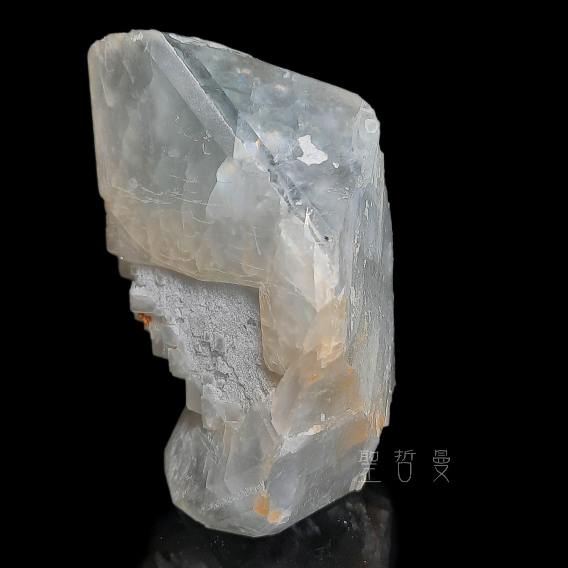 河北藍色稜狀重晶石晶簇1113-5號 Barite ~帶有智慧、更加清晰的溝通表達能力。 ⁡_9