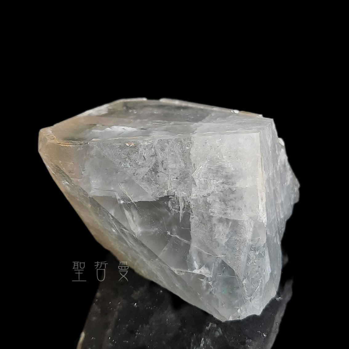 河北藍色稜狀重晶石晶簇1113-10號 Barite ~帶有智慧、更加清晰的溝通表達能力。 ⁡_4