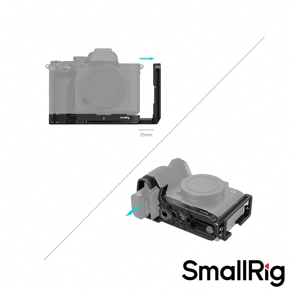 【SmallRig】3660B 半籠 相機 L板承架 L型支架 適用 Sony A7R5 A74 A7S3 A7R4 公司貨_5