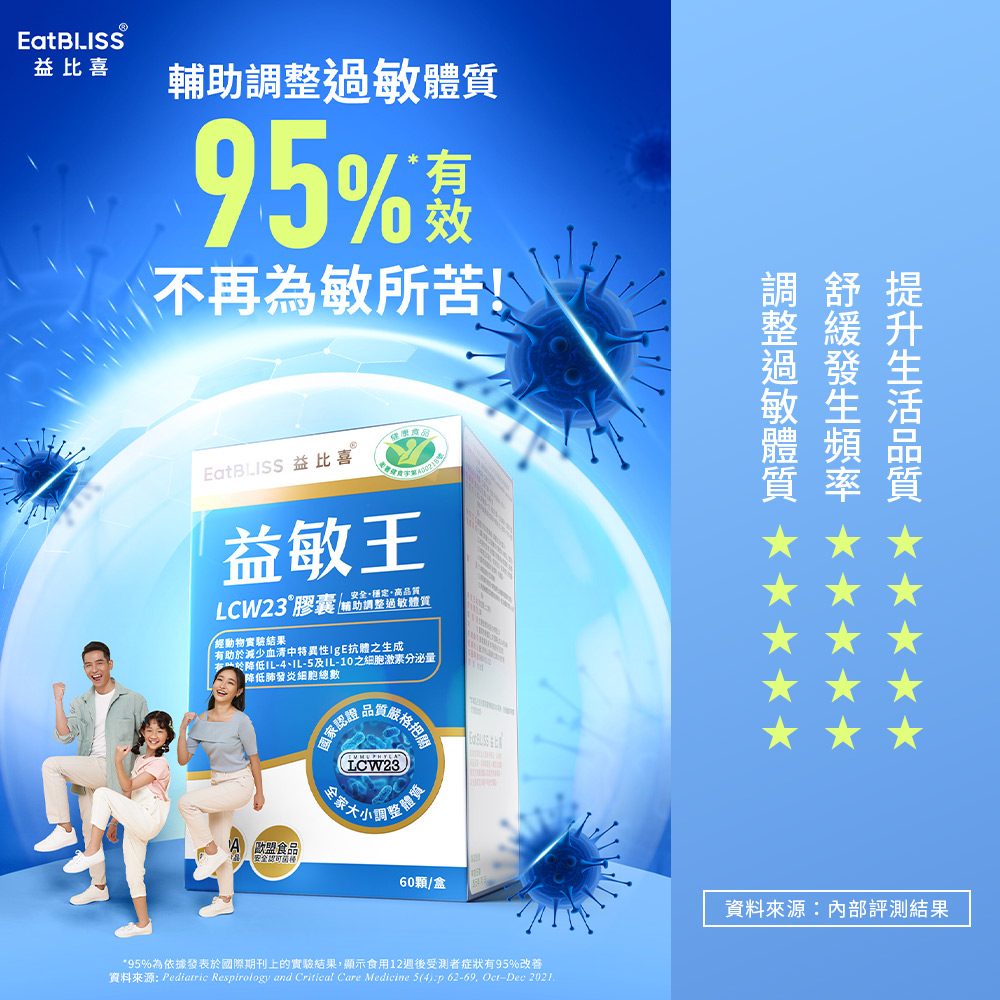 【EatBLISS益比喜】健字號 益敏王 LCW23®膠囊(60入/盒)x2_2