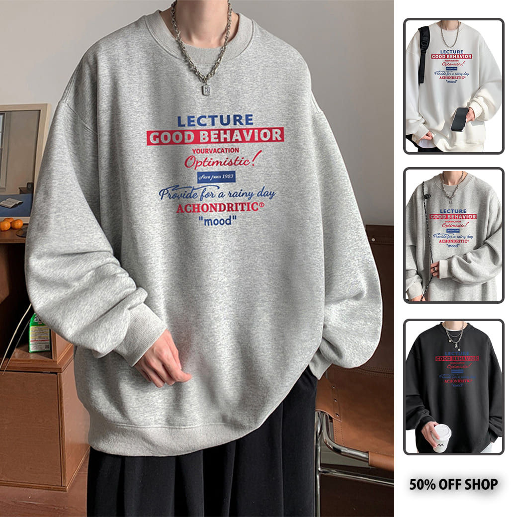 GOOD BEHAVIOR圓領純棉大學TEE_0