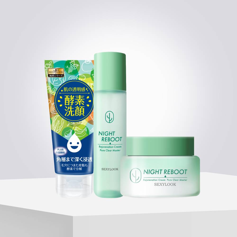 【SEXYLOOK 西西露】仙人掌夜光洗顏組(夜光代謝水 200ml+夜光代謝霜 75ml+洗面乳120ml_擇1_2