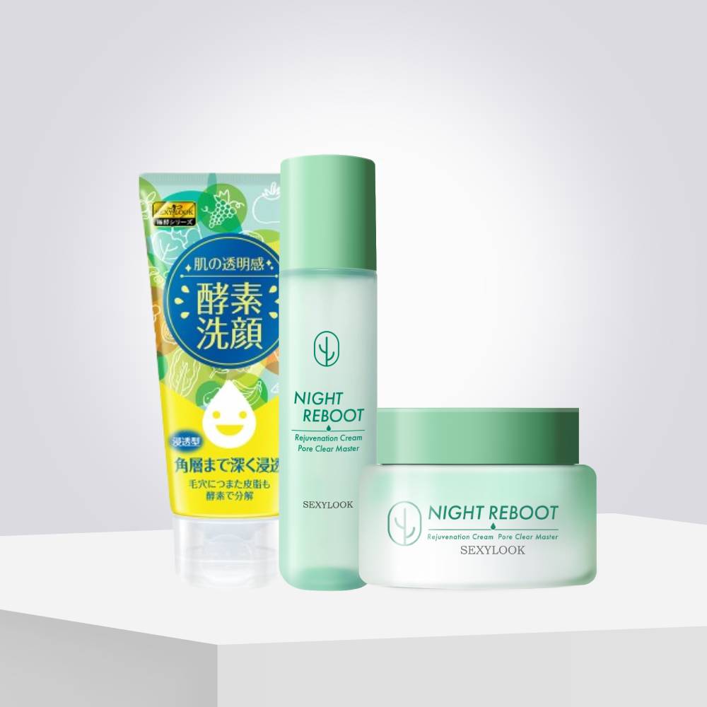 【SEXYLOOK 西西露】仙人掌夜光洗顏組(夜光代謝水 200ml+夜光代謝霜 75ml+洗面乳120ml_擇1_3