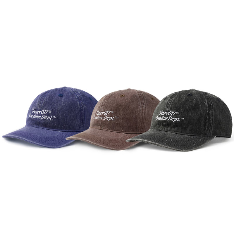 FILTER017 CLASSIC WASHED BALL CAP 經典標語 洗舊 棒球帽 (三色)_0