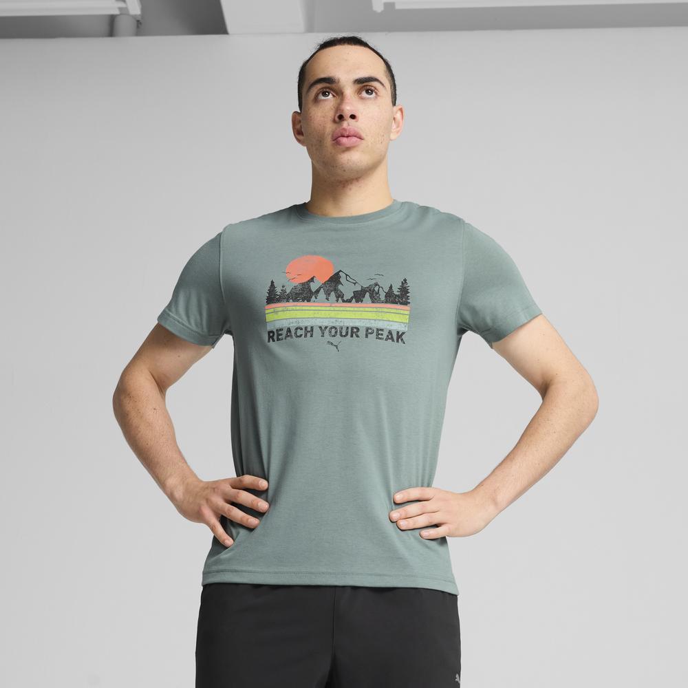 PUMA 跑步系列Outdoor圖樣短袖T恤 男性_2