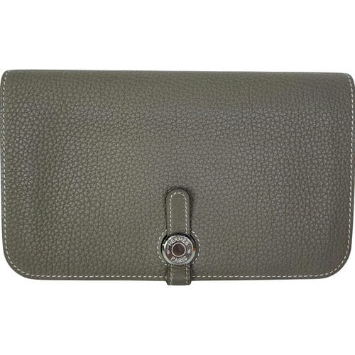 【環球桃園A8店】HERMES/長夾錢包//