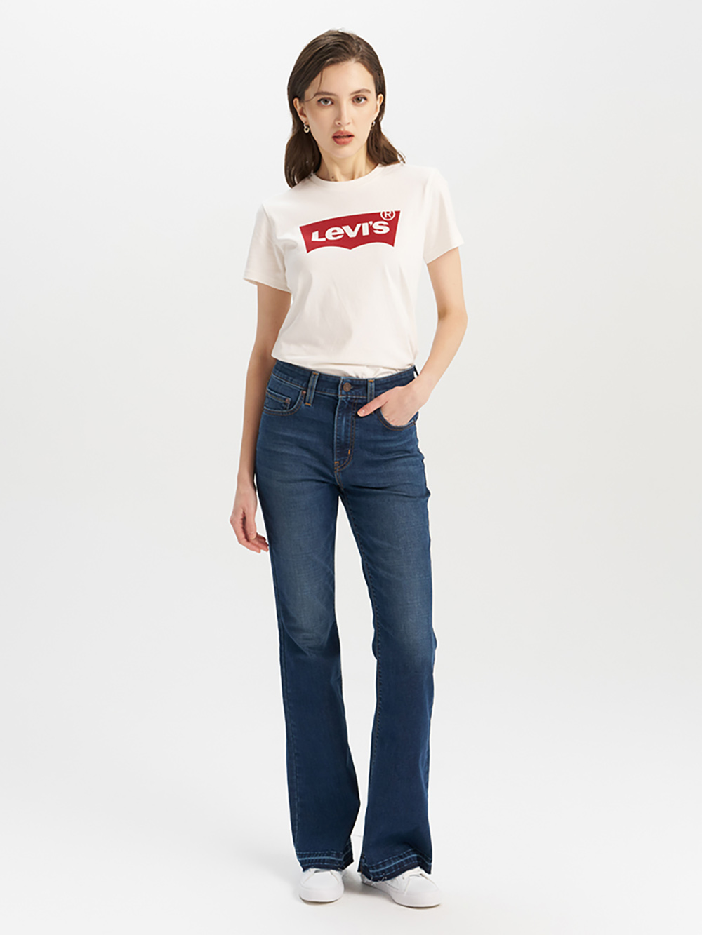 725™ 女款 高腰牛仔褲 喇叭褲 喇叭牛仔褲 人氣新品
