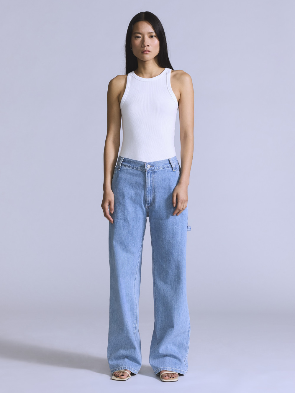 BLUETAB™ 女款 寬鬆丹寧工裝牛仔褲 人氣新品