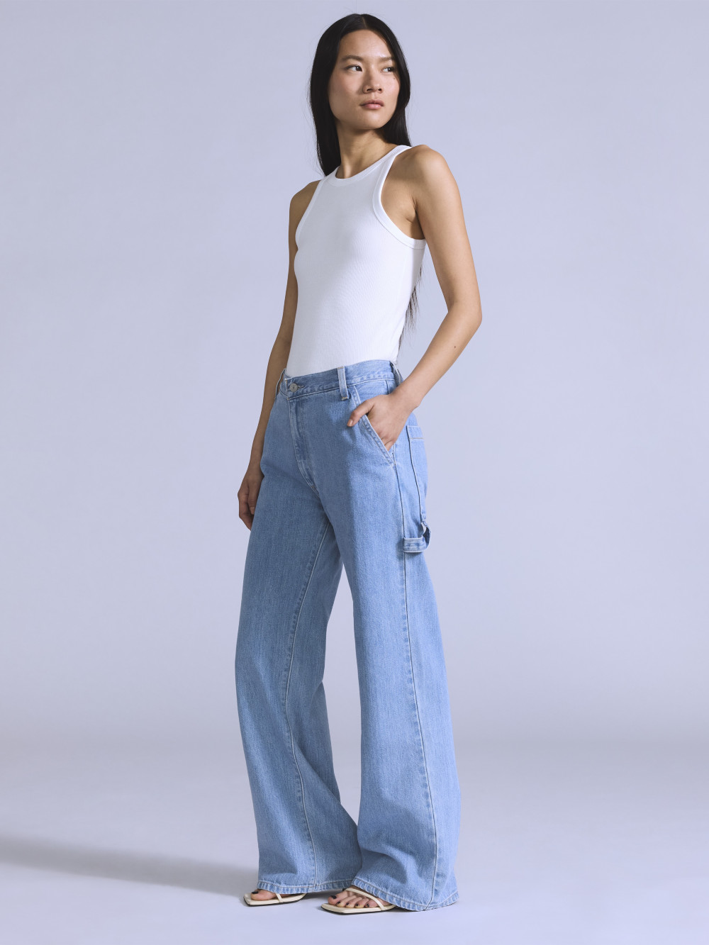 BLUETAB™ 女款 寬鬆丹寧工裝牛仔褲 人氣新品_3