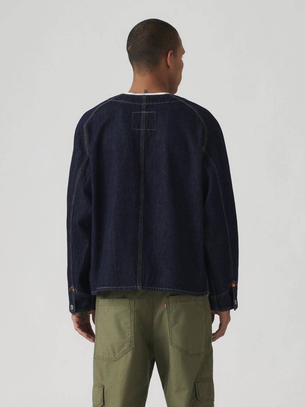 男款 Kimono牛仔外套 / 外露式鉚釘 / 特殊釘扣 人氣新品_4