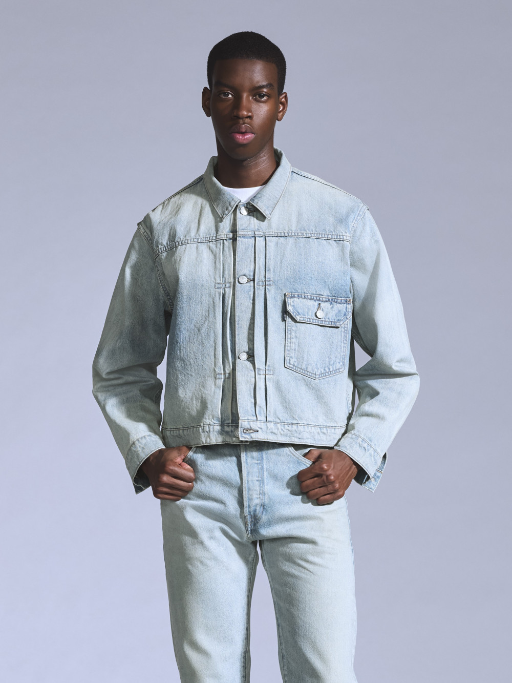 Levi’s® BLUETAB™ 男款 日本製TYPE I 一代牛仔丹寧外套 人氣新品