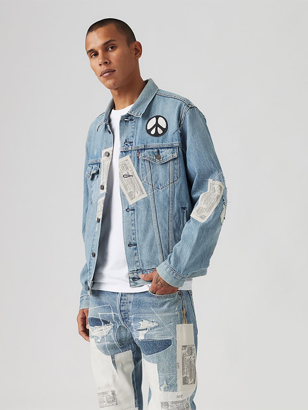男款 TYPE III 三代牛仔外套 / 破壞補丁加工 人氣新品