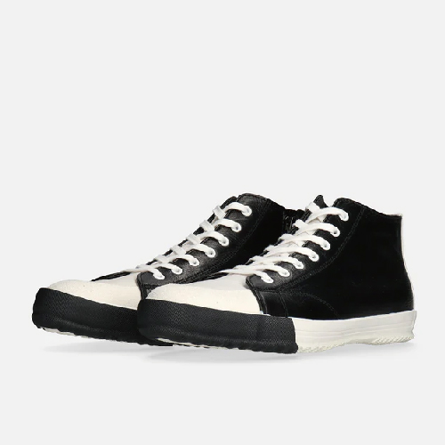 【SPINGLE】Shiro/Kuro系列_油蠟皮革·中筒手工休閒鞋_SP-356-White/Black-MEN